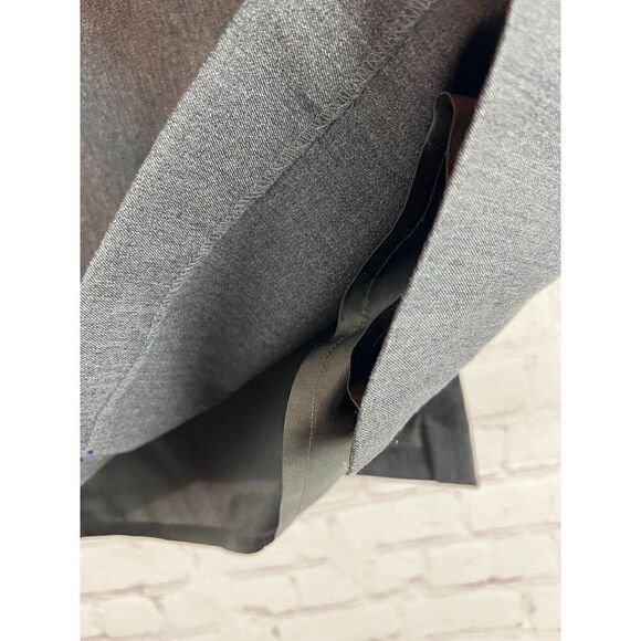 ANN TJIAN for KENAR gray wool lined twill straight pencil size 10 - Picture 4 of 8